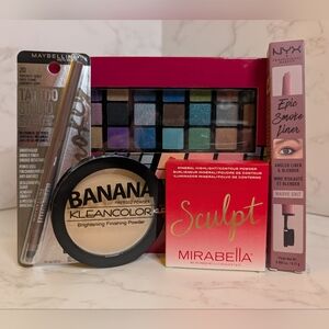 Makeup Collection! Malibu Glitz, Maybelline, Kleancolor, NYX, Mirabella